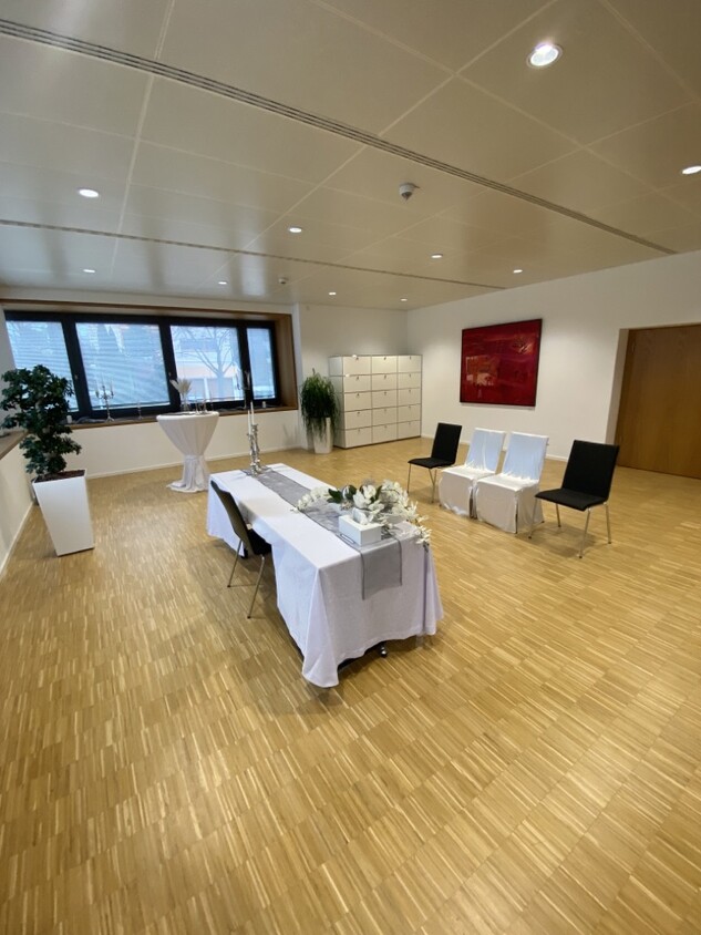 Trauzimmer im Gebäude Löchgauer Straße 22