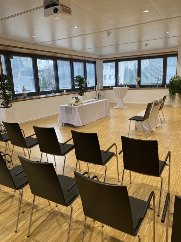 Trauzimmer im Gebäude Löchgauer Straße 22